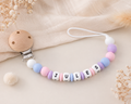 💕 Attache tétine personnalisée | Prénom, couleurs & thème au choix